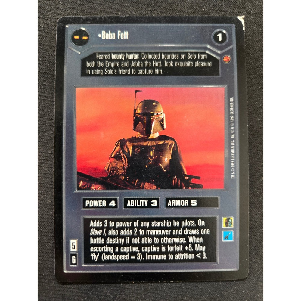 Star Wars CCG SWCCG - Boba Fett - Cloud City
